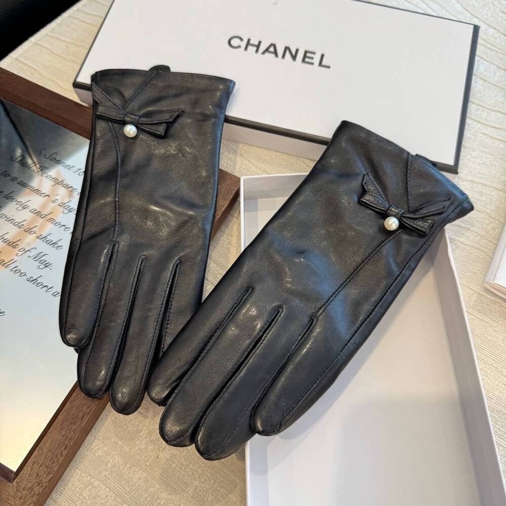 Chanel Lambskin Gloves